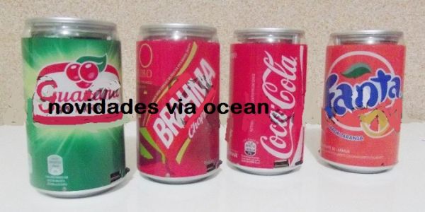 Lata CX Som Coca, Fanta,Guarana,Brahma - viaocean
